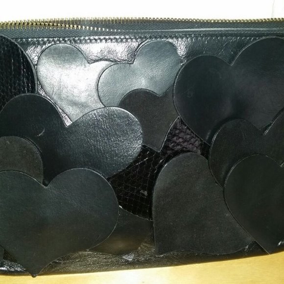 Marc Jacobs Black Leather Love Clutch Handbag - Picture 3 of 9